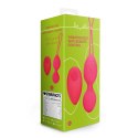 Loveline Zestaw Wibrujących Jajeczek z Pilotem Strawberry Red