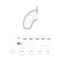 ManCage Chastity System z plugiem 9 cm, poliwęglan, regulacja rozmiaru