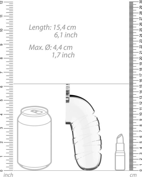 Ouch! Chastity System silikonowy z anatomicznym rozszerzaczem 20,5 cm