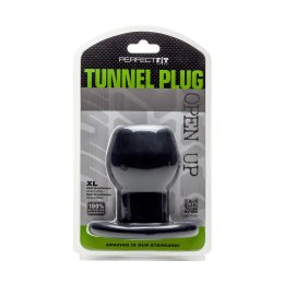 Perfect Fit Tunnel Plug XL Przezroczysty - Anatomiczny korek z otworem