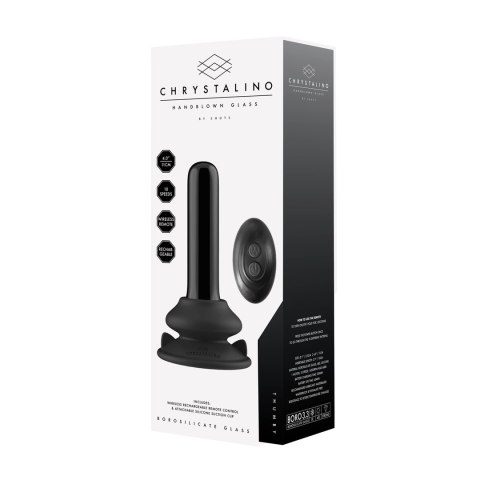 Shots Chrystalino szklany model z przyssawką i 10 trybami wibracji