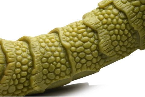 XR Brands Creature Cocks Silikonowy Model Fantazyjny Zielony z Oczami