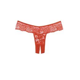 Obsessive Chiqui Love Allure stringi z koronką bez części dolnej, czarne