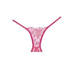 Obsessive Enchanted Belle Allure koronkowe figi z wycięciem czarne