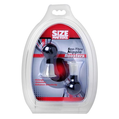 XR Brands Size Matters See-Thru - Pompka do powiększania brodawek, przezroczysta