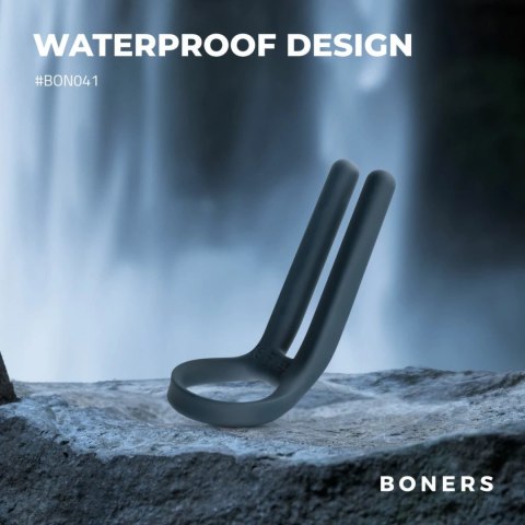 Boners Pierścień Wibrujący i Stymulator Intymny Niebieski USB