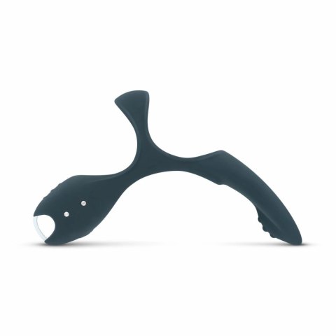 Boners Triple Ring Blue - Anatomiczny Pierścień Wibrujący 3w1, silikonowy