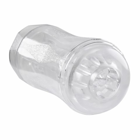 Evolved Double Fantasy - Przezroczysta maszyna intymna dwustronna z pierścieniem wibracyjnym