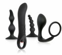 Evolved Intro to Prostate Set Black - Zestaw Anatomiczny 4w1 z Wibracją