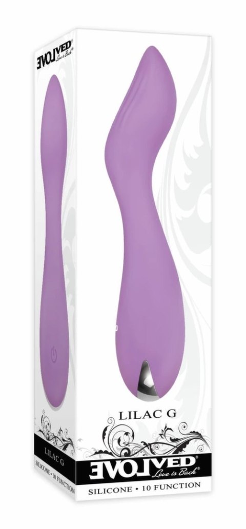 Evolved Lilac G ergonomiczny model z 10 trybami, silikonowy, fioletowy