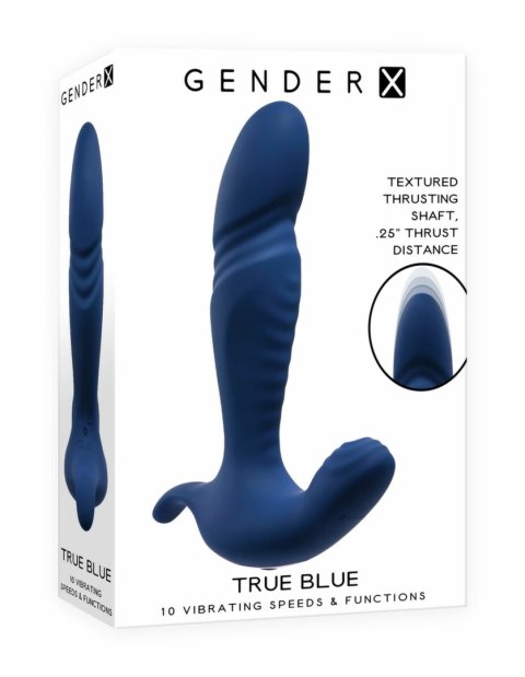 Evolved True Blue masażer stref intymnych, 10 trybow, niebieski