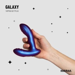 Hueman Tapping Plug silikonowy z funkcją stukania, 10 trybow, fioletowy