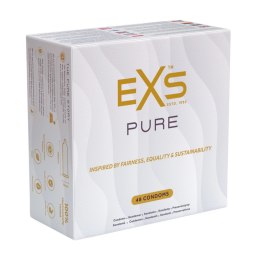 EXS Pure Prezerwatywy ultracienkie 48 sztuk, szerokość 53 mm