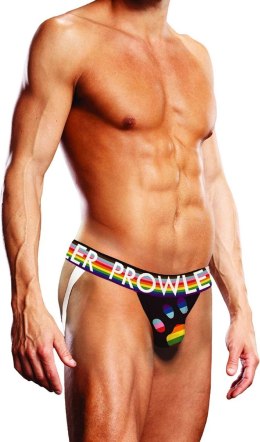 Prowler Majtki męskie Jockstrap Progress Pride czarne M