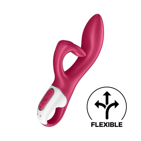 Satisfyer Embrace Me - podwojny model z elastycznym uchwytem, silikonowy
