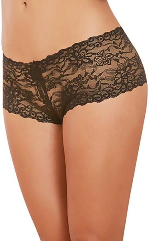 Dreamgirl Szorty damskie z otwartą strefą komfortu S czarne