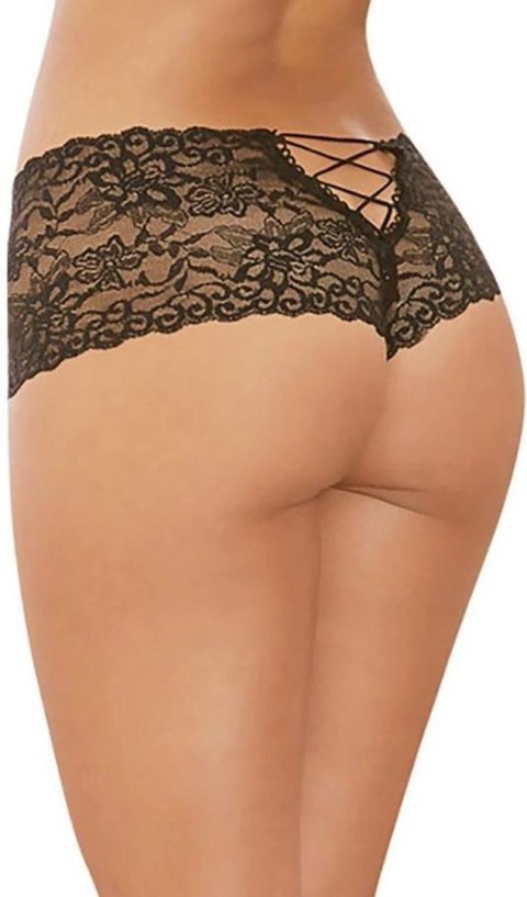 Dreamgirl Szorty damskie z otwartą strefą komfortu S czarne