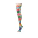 Kix'ies Gilly C - wielokolorowe pończochy tie-dye z systemem antypoślizgowym