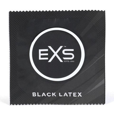 EXS Extra Black 100 szt. prezerwatywy czarne, lateksowe, 54 mm