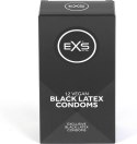 EXS Extra Black 12 szt. - prezerwatywy lateksowe czarne 54 mm