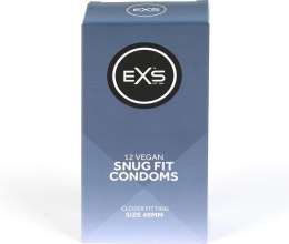 EXS Snug Fit 12 sztuk - precyzyjne dopasowanie, 49 mm, cienkie