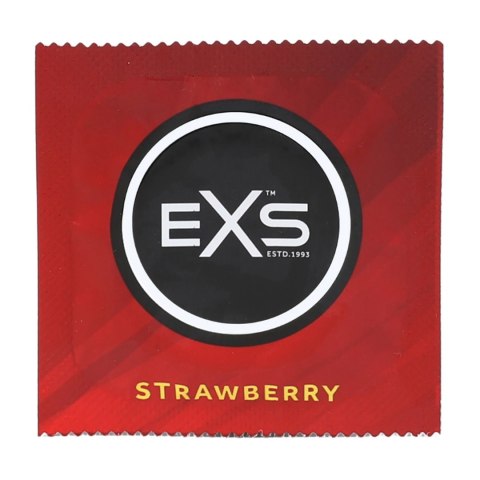EXS Strawberry - Prezerwatywy truskawkowe 100 sztuk, aromatyzowane