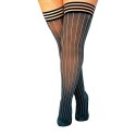 Kix'ies Annabelle Pończochy Szare Prążkowane Antypoślizgowe A