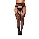 Dreamgirl Fishnet Garter Belt Plus Size - Pas do pończoch kabaretka