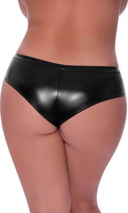 Magic Silk Exposed Plus Size Szorty Boyfriend z Niskim Stanem Czarny