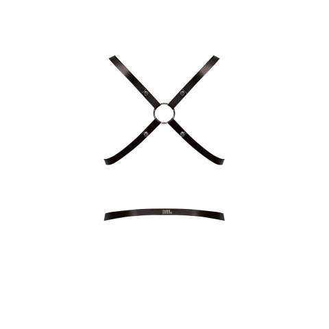 Male Power Harness Set Rip Off - Regulowany dwuczęściowy komplet z O-ringiem