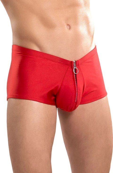Male Power Nylon Spandex szorty z zamkiem L/XL czarne