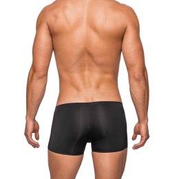 Male Power Seamless Sleek Mini szorty XL z bezszwową kieszenią czarne