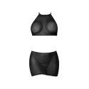 Magic Silk Exposed Komplet Halter Top i Mini Spodniczka L/XL