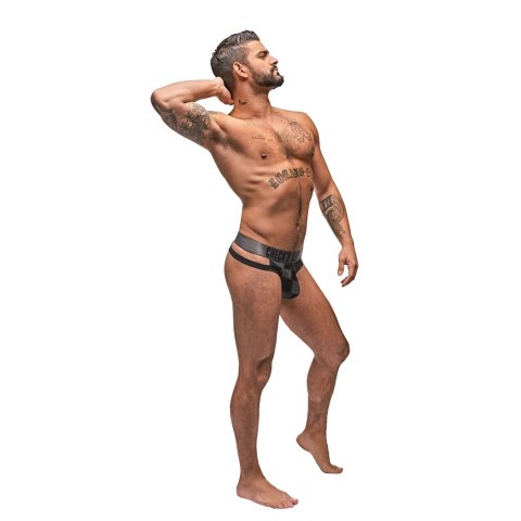 Male Power Check'd Mate Stringi Cutout z siateczką i ozdobnym pasem M