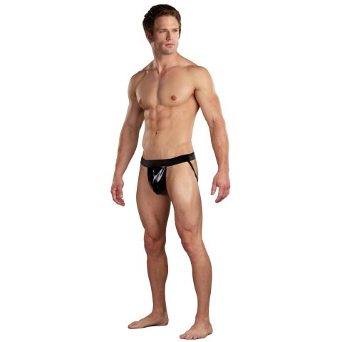 Male Power Jock LXL Modal Rib z otwartym tyłem, czarny