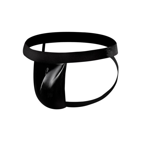 Male Power Jock LXL Modal Rib z otwartym tyłem, czarny