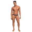 Male Power Jock SM Pride - Stringi z otwartym tyłem, modal, czarne