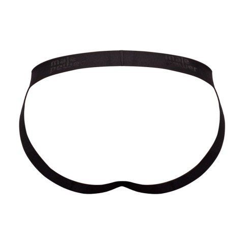Male Power Jock SM Pride - Stringi z otwartym tyłem, modal, czarne
