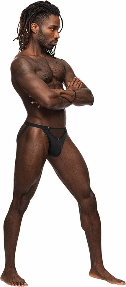 Male Power Magnificence Jock LXL anatomiczne stringi z metalowymi detalami