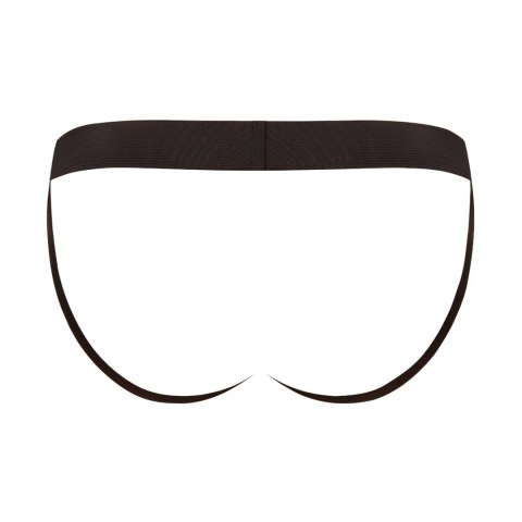 Male Power Modal Rib Stringi męskie z otwartym tyłem czarne