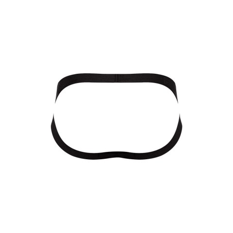 Male Power Modal Rib - Stringi męskie z otwartym tyłem, czarne