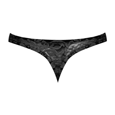 Male Power Stretch Lace - stringi męskie, koronkowe, czarne
