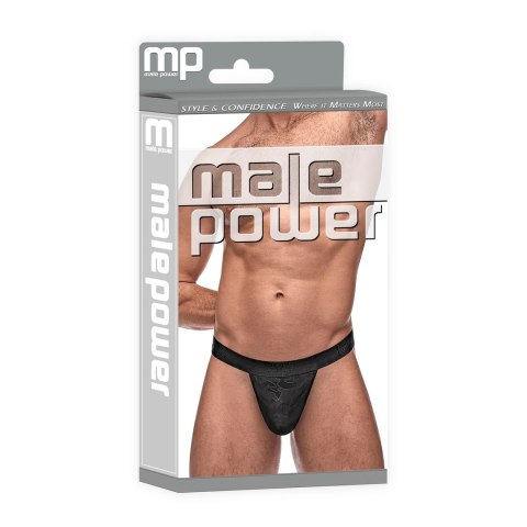 Male Power Stringi Micro V LXL anatomiczny kroj czarne