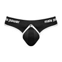 Male Power Stringi Thong L/XL Helmet wyściełana saszetka czarne