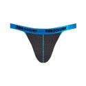 Male Power Uplift Jock L/XL satynowy pas, elastyczne opaski, czarny