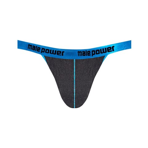 Male Power Uplift Jock L/XL satynowy pas, elastyczne opaski, czarny