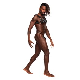 Male Power Virgo Leather Look Uprząż Regulowana Czarna