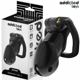 Addicted Toys Locked Midnight Cell System L - klatka zabezpieczająca, czarna ADDICTED