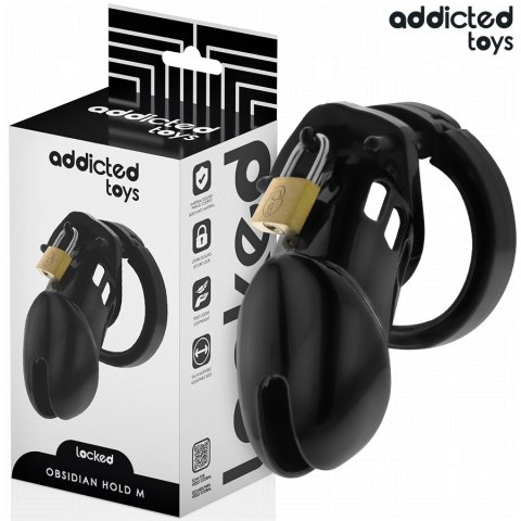 Addicted Toys Locked Obsidian Hold klatka zabezpieczająca M ADDICTED