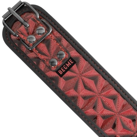 BEGME Red Edition - Kołnierz z neoprenową wyściołką i regulowanymi klipsami BEGME